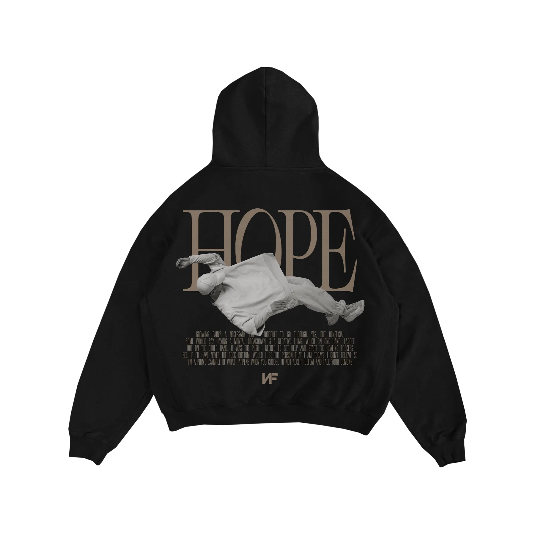 Premium Heavyweight Black "HOPE" Hoodie