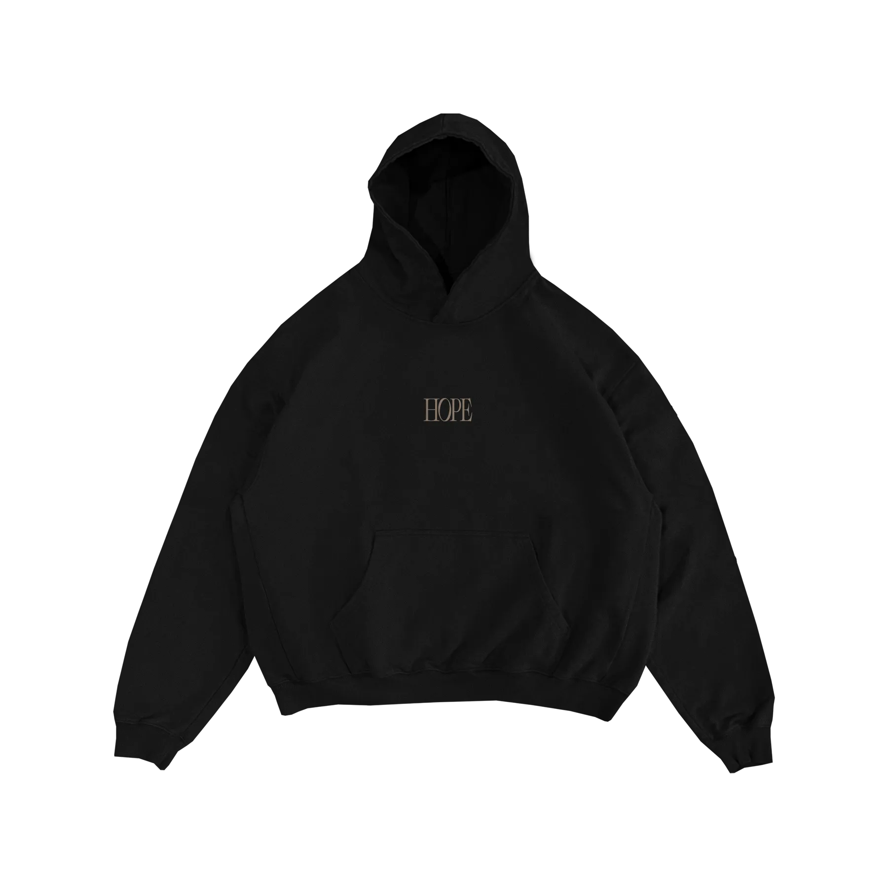 Premium Heavyweight Black "HOPE" Hoodie