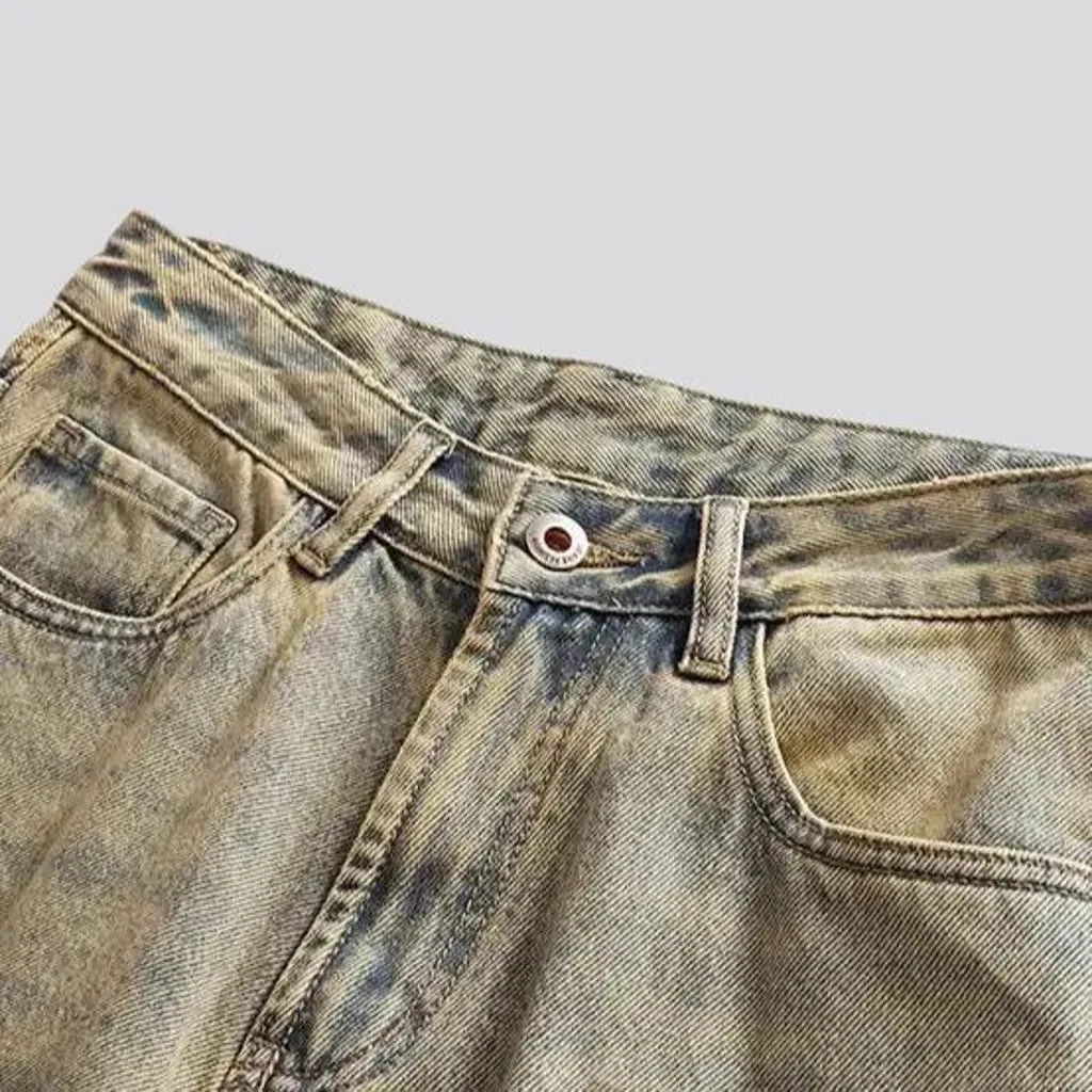 Retro mid rise men's jeans