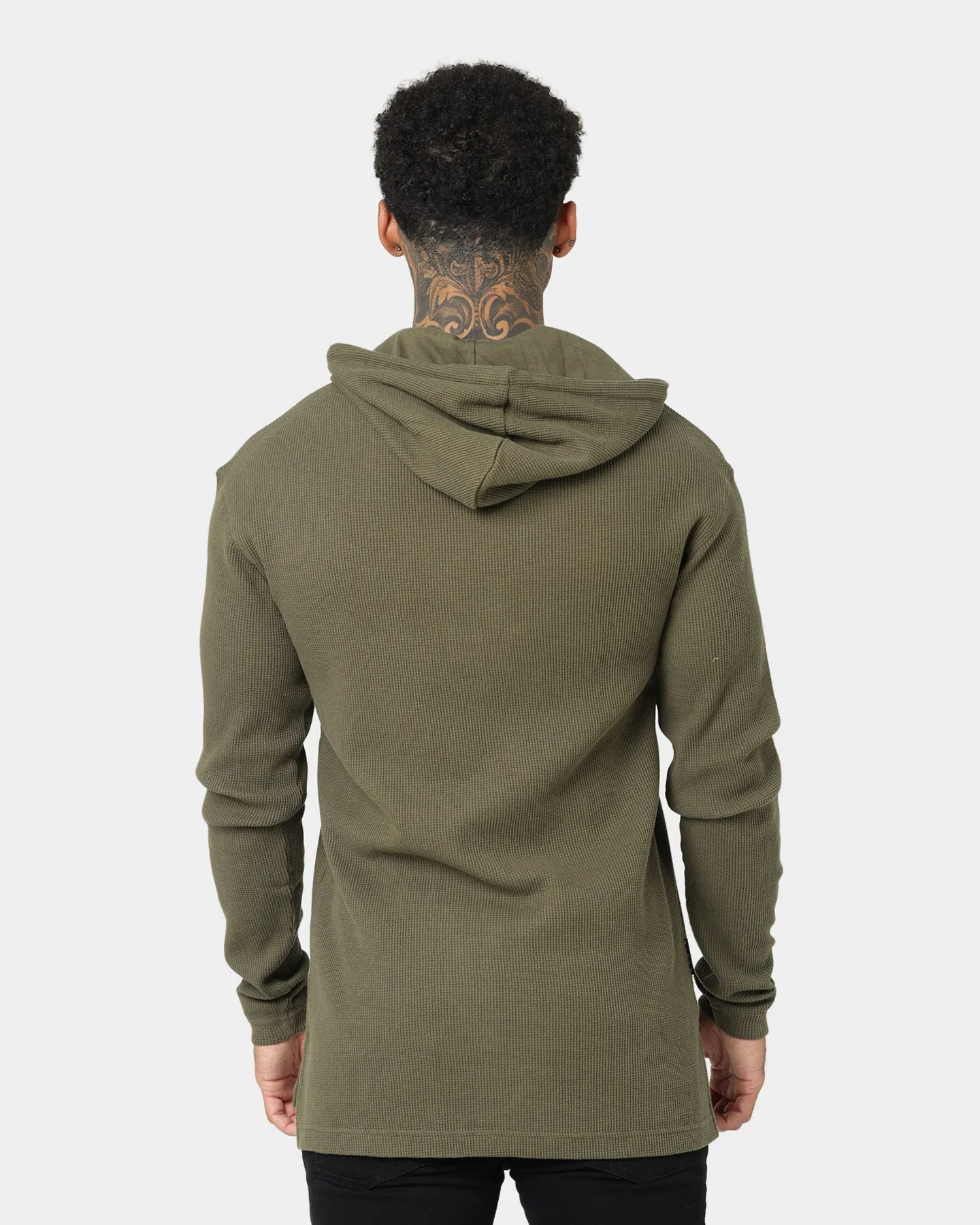 Saint Morta Kingdom Waffle Hoodie Army Green