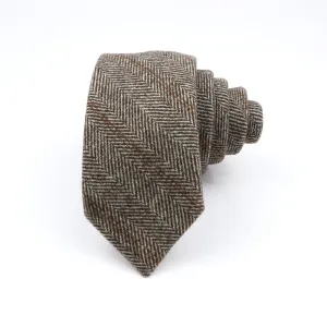 Shrewsbury Brown Woolen Striped Tie