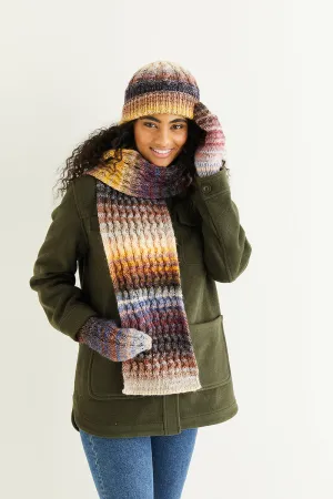 Sirdar Jewelspun Patterns - 10294 Hat, Scarf, & Mitts Set - PDF Download