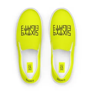 Sixty Eight 93 Logo Black & Lemonade Women's Slip On Shoes