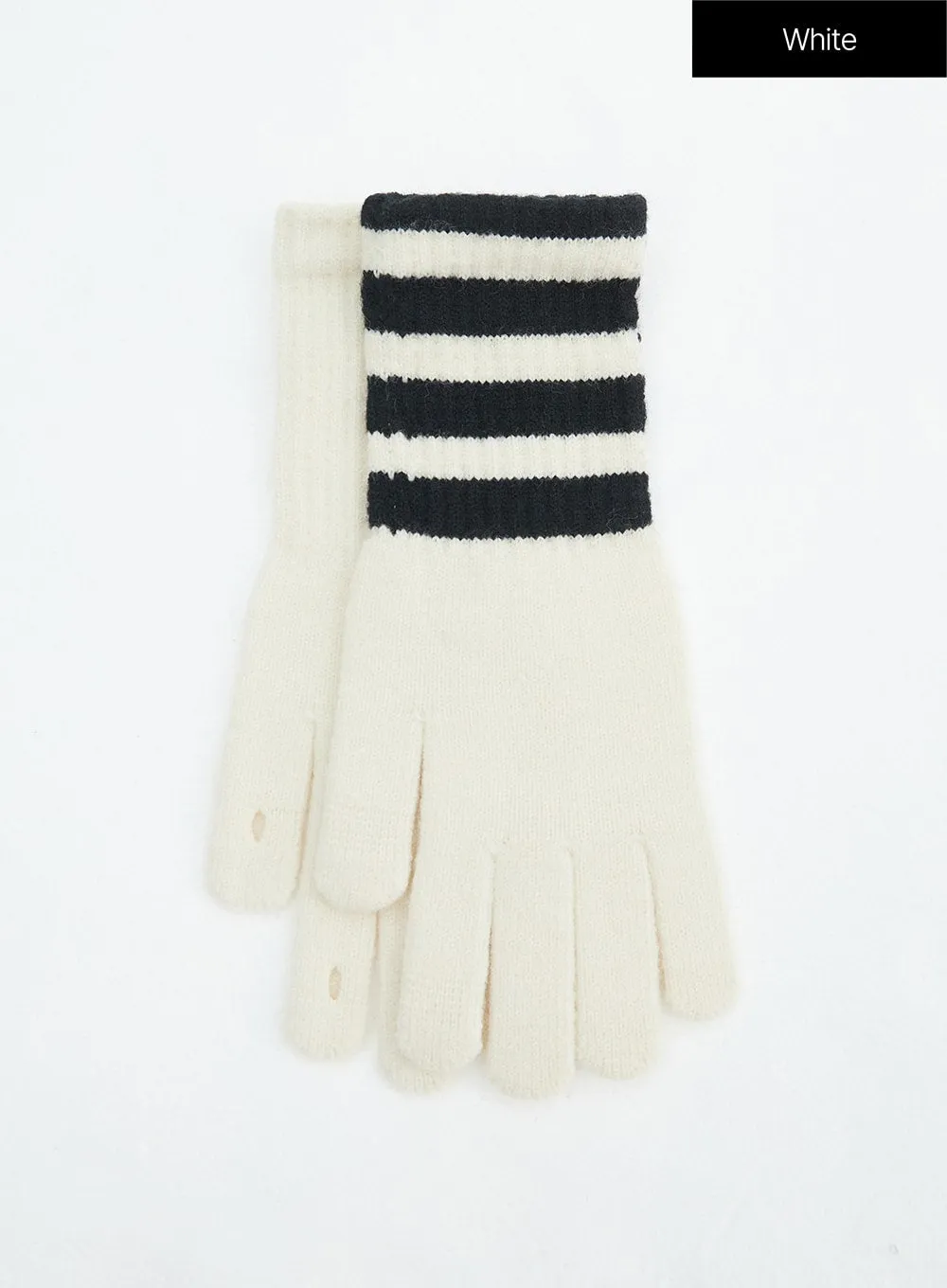 Stripe Knit Gloves IN317