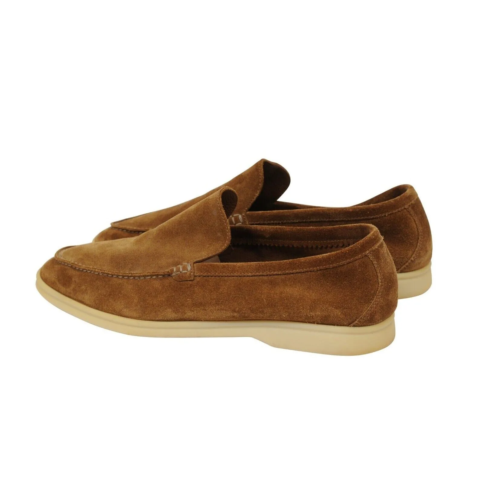 Summer Walk US 9.5 EU42.5 Tan Brown Suede Low Top Slip On Loafer