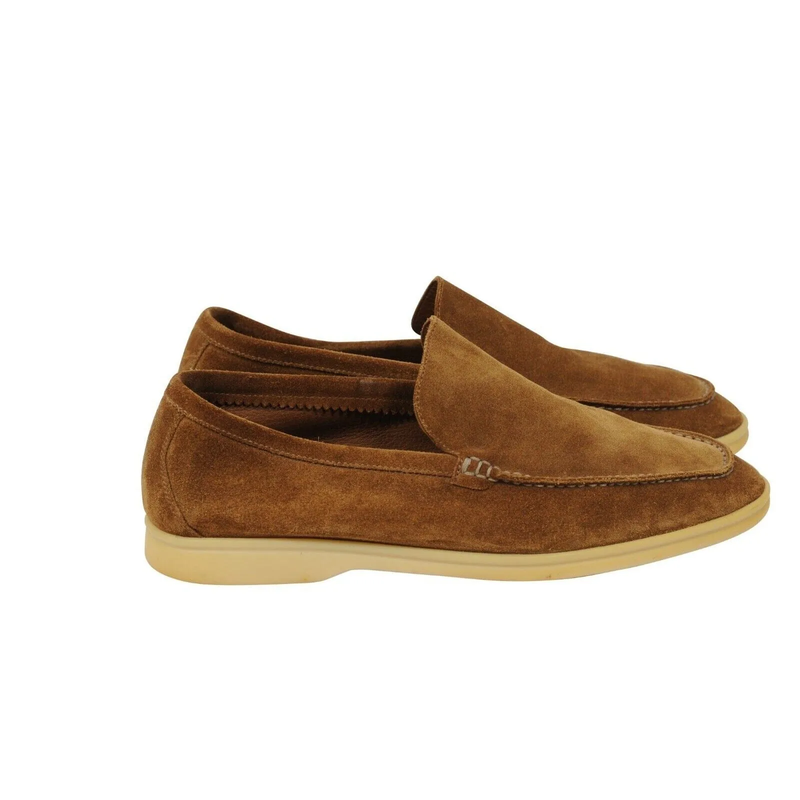 Summer Walk US 9.5 EU42.5 Tan Brown Suede Low Top Slip On Loafer