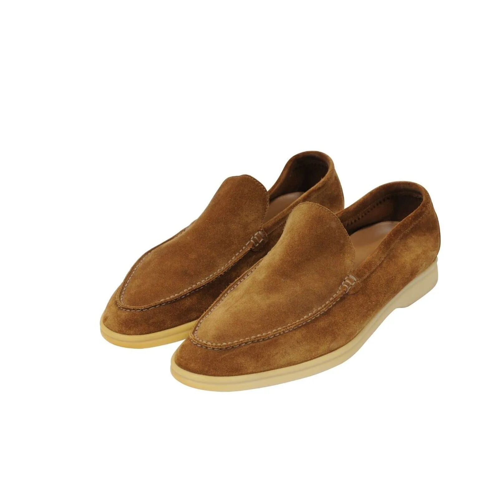 Summer Walk US 9.5 EU42.5 Tan Brown Suede Low Top Slip On Loafer