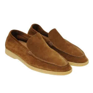 Summer Walk US 9.5 EU42.5 Tan Brown Suede Low Top Slip On Loafer