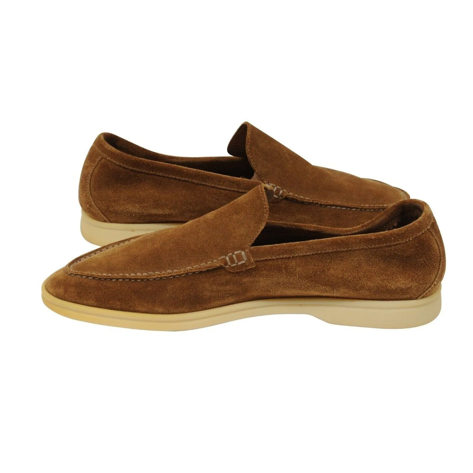 Summer Walk US 9.5 EU42.5 Tan Brown Suede Low Top Slip On Loafer