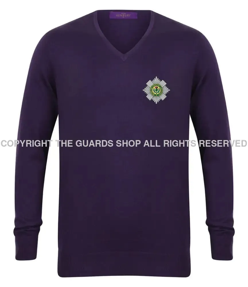 The Scots Guards Lightweight V Neck Sweater