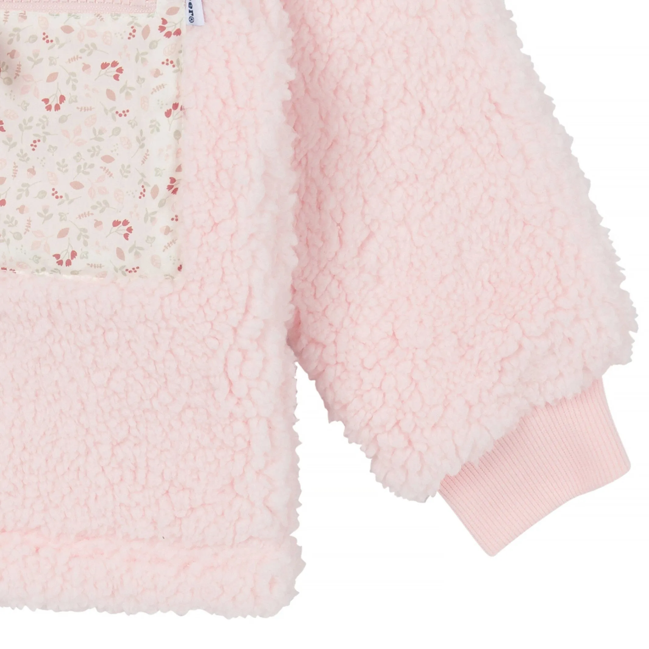 Toddler Girls Pink Sherpa Jacket