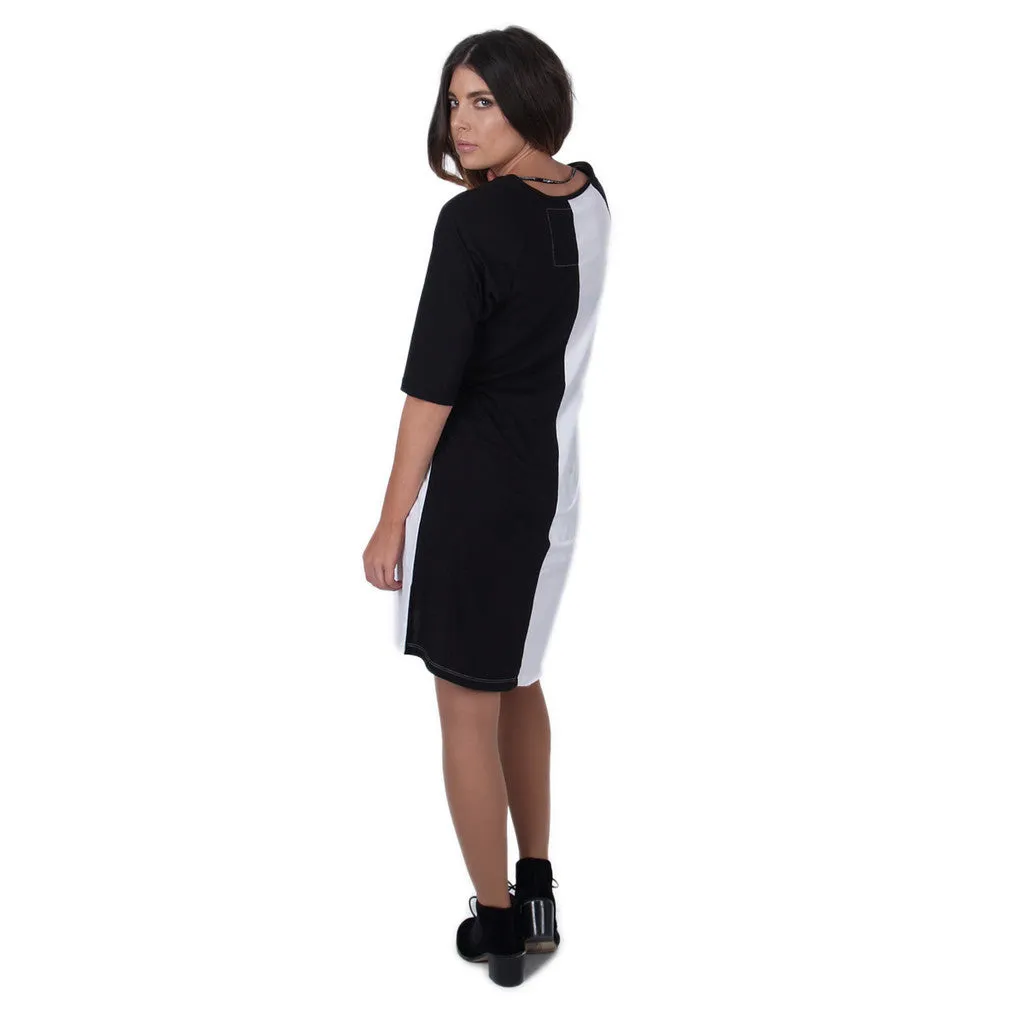 Two Faced Raglan T-Shirt Dress