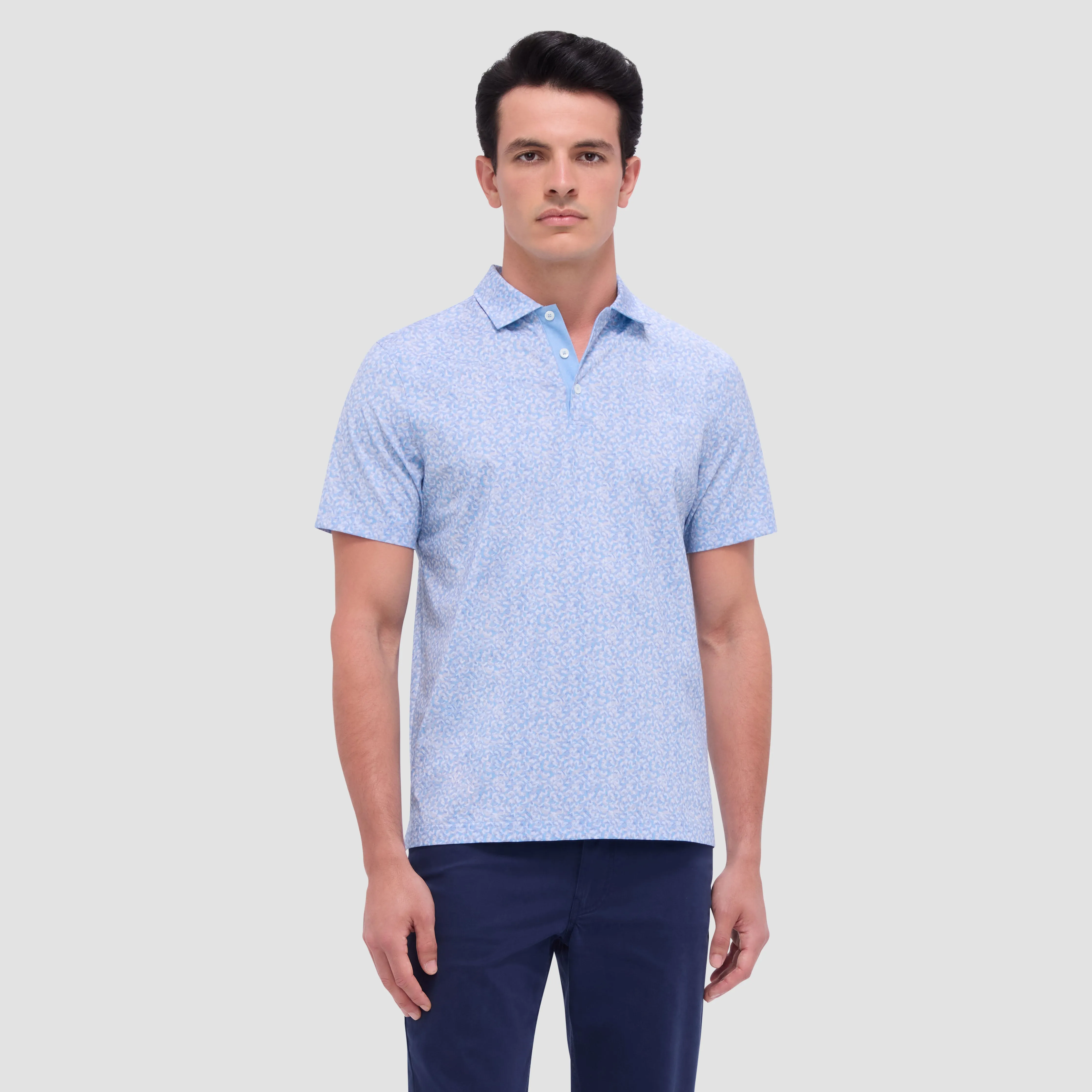 Vincent Double Sided Abstract/Solid OoohCotton Polo