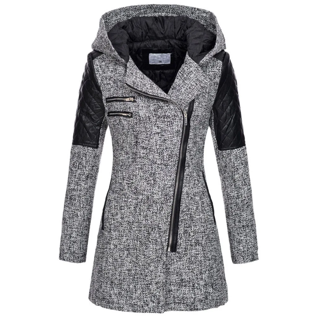 Vintage Long Winterjacket for Women | Ideal for Autumn/Winter