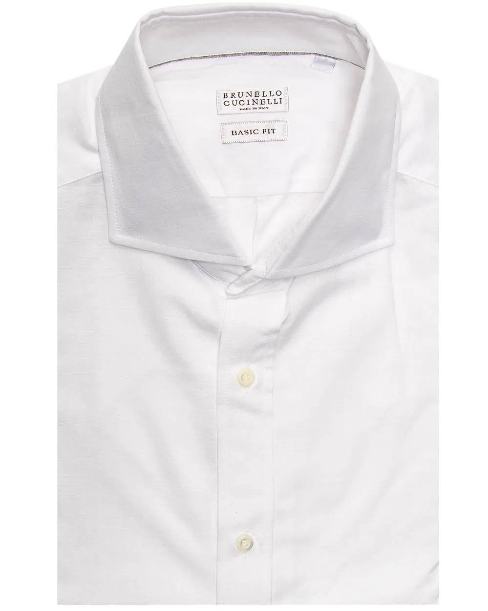 White Spread Collar Dress Shirt