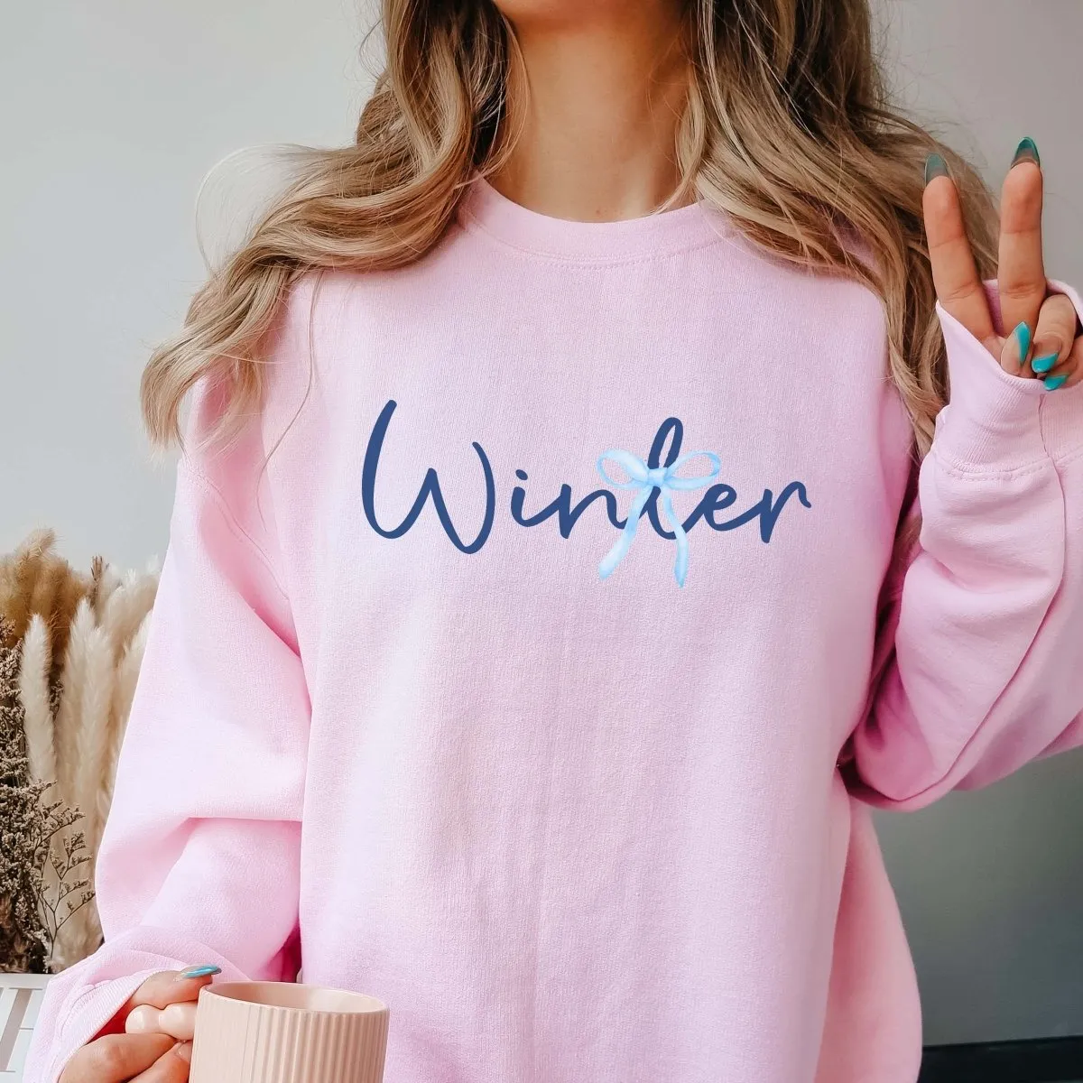 Winter Bow Wholesale Graphic Sweatshirt - Quick Shipping